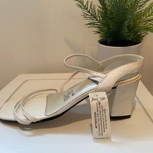 White strappy heels!!!!